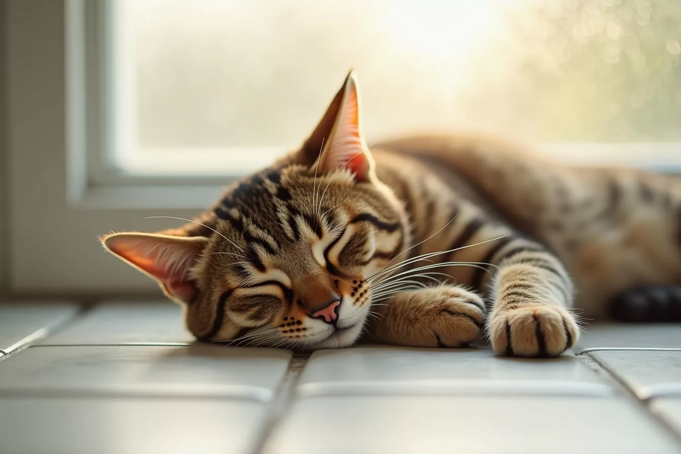 cat — Why Your Cat Is Sleeping in Unusual Places This Spring — The Temperature Science